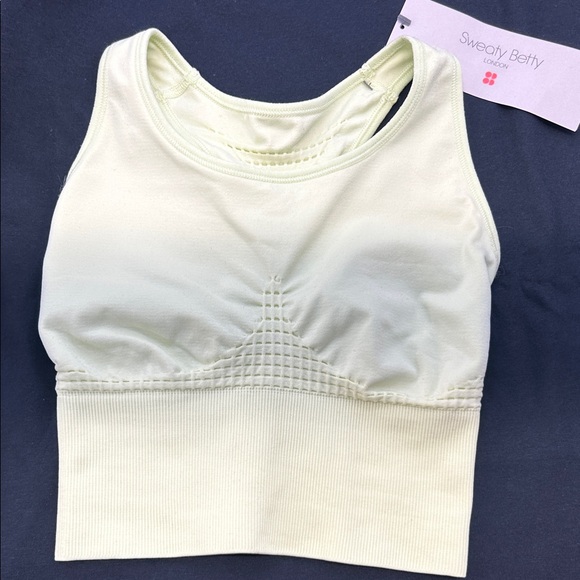 Sweaty Betty Light Cream Sports Bra - Picture 1 of 3